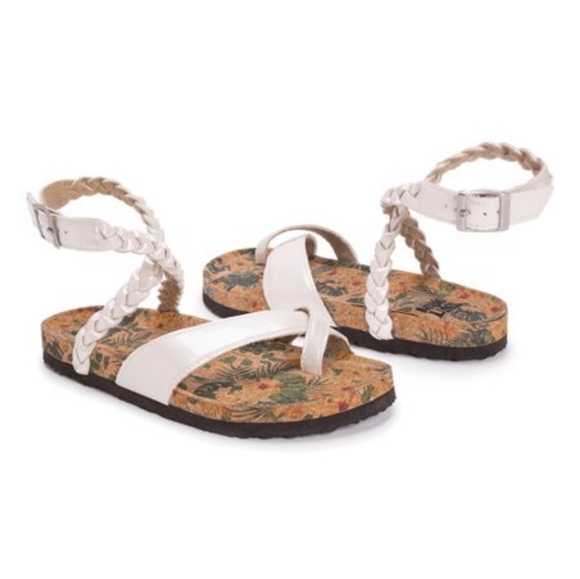 Muk Luks Shoes - Muk Luks Pearlescent Leaf Sandals